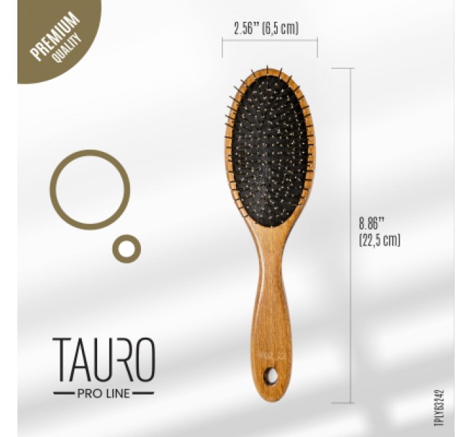 Гребінець для тварин Tauro Pro Line для собак з довгою шерстю 22.5х6.5х1 см (TPLY63242)