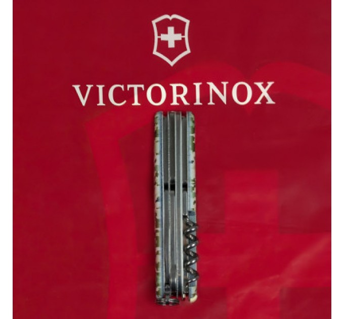 Ніж Victorinox Huntsman Army 91 мм Піксель + Лого (1.3713.3_W3941p)