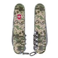 Ніж Victorinox Huntsman Army 91 мм Піксель + Лого (1.3713.3_W3941p)