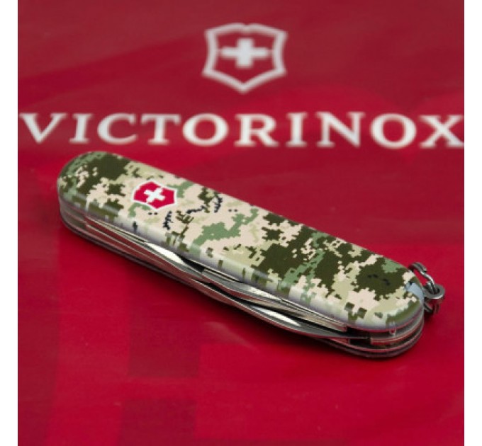 Ніж Victorinox Spartan Army 91 мм Піксель + Лого (1.3603.3_W3941p)
