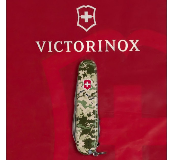 Ніж Victorinox Spartan Army 91 мм Піксель + Лого (1.3603.3_W3941p)