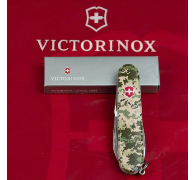 Ніж Victorinox Spartan Army 91 мм Піксель + Лого (1.3603.3_W3941p)