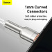 Baseus Дата кабель USB 3.1 AM to USB-C 2.0m 6.0A 66W Cafule Series Metal White Baseus (CAKF000202)