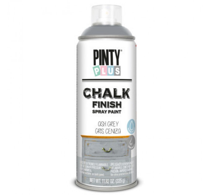 Фарба-аерозоль Pintyplus на водній основі Chalk-finish, Сірий, 400 мл (8429576231809)