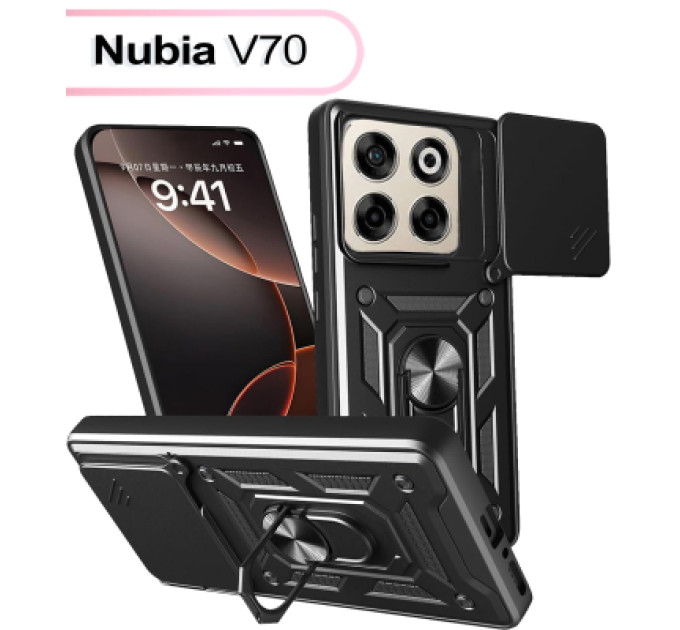 BeCover Чохол до мобільного телефона BeCover Military Nubia V70 Black (713534)