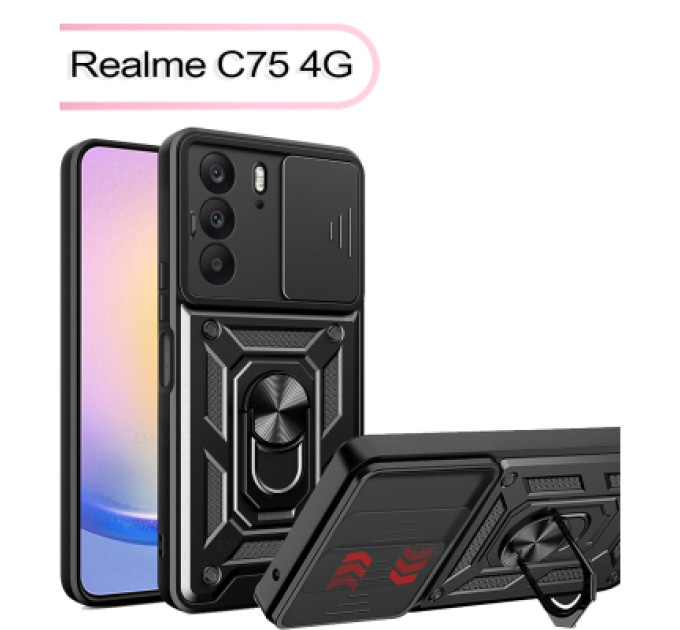 BeCover Чохол до мобільного телефона BeCover Military Realme C75 4G Black (713539)