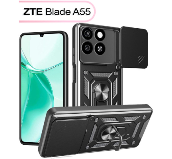BeCover Чохол до мобільного телефона BeCover Military ZTE Blade A55 Black (713550)