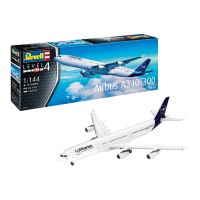 Збірна модель Revell Літак Airbus A340-300 Lufthansa рівень 4 масштаб 1:144 (RVL-03803)