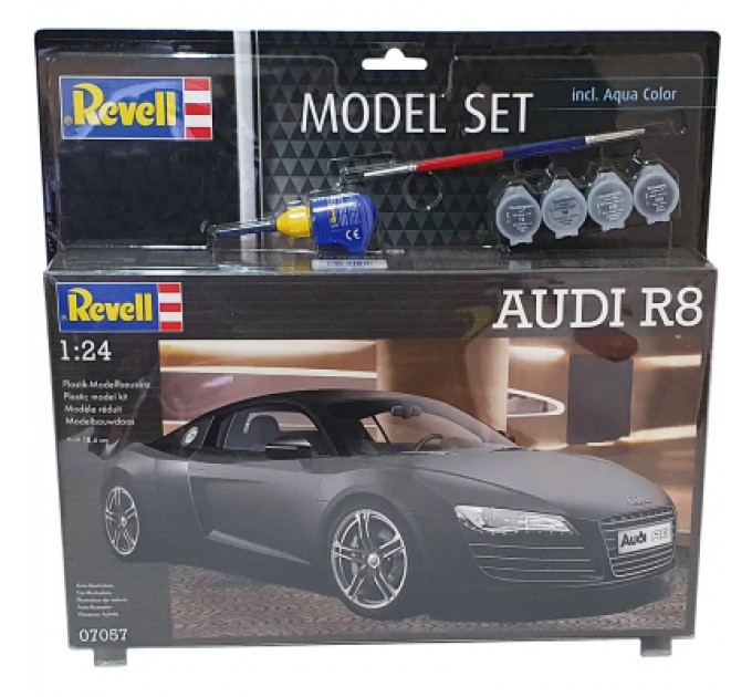 Збірна модель Revell Набір автомобіль Audi R8 рівень 4 масштаб 1:24 (RVL-67057)