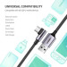 Ugreen Дата кабель USB 2.0 AM to USB-C 1.0m US284 Angled Alum. Braid Black Ugreen (50941)