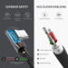 Ugreen Дата кабель USB 2.0 AM to USB-C 1.0m US284 Angled Alum. Braid Black Ugreen (50941)