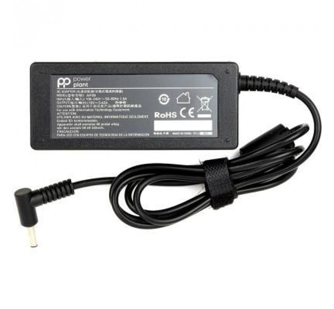 Блок живлення до ноутбуку PowerPlant ASUS 220V, 19V 65W 3.42A (4.5*3.0) (AS65F4530)