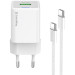 ColorWay Зарядний пристрій ColorWay C101A GaN Mini 20W PD PPS USB-C + USB-A QC4.0 + cable USB-C to USB-C black (CW-CHS062PDC-WT)