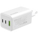 ColorWay Зарядний пристрій ColorWay C101B GaN Mini 100W PD PPS 2xUSB-C + USB-A white (CW-CHS061PD-WT)