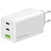 ColorWay Зарядний пристрій ColorWay C101B GaN Mini 100W PD PPS 2xUSB-C + USB-A white (CW-CHS061PD-WT)