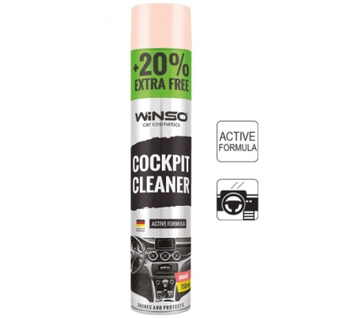 Автополіроль WINSO Cockpit Cleaner персик 750ml (870580)