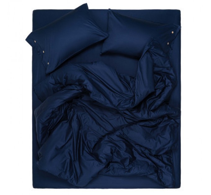 Наволочка Ardesto Mix&Match 50х70 100% бавовна, сатин синій (ART5070PCN)