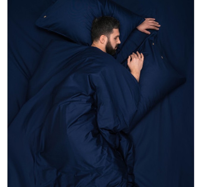 Наволочка Ardesto Mix&Match 50х70 100% бавовна, сатин синій (ART5070PCN)