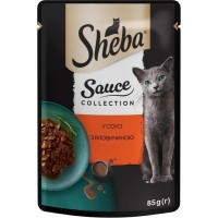Вологий корм для собак Sheba з яловичиною в соусі 85 г (4770608264406)