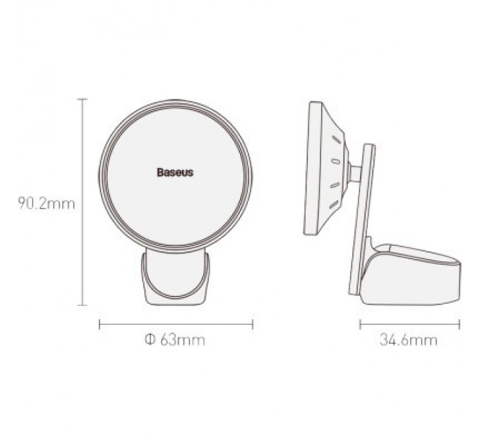 Універсальний автотримач Baseus Big Energy Car Mount Wireless Charger (WXJN-01)