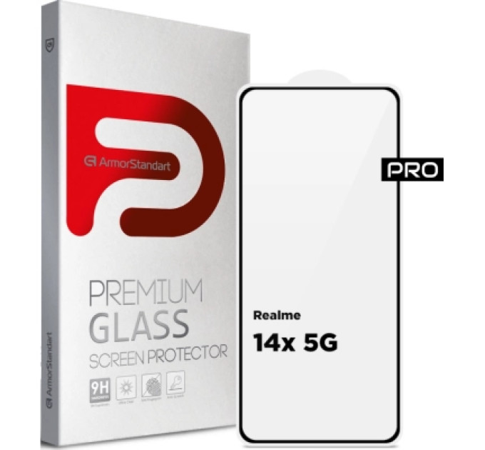 Armorstandart Скло захисне Armorstandart Pro Realme 14x 5G Black (ARM83557)