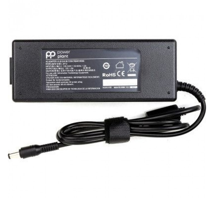 Блок живлення до ноутбуку PowerPlant TOSHIBA 220V, 15V 120W 8A (6.3*3.0) (TO120C6330)