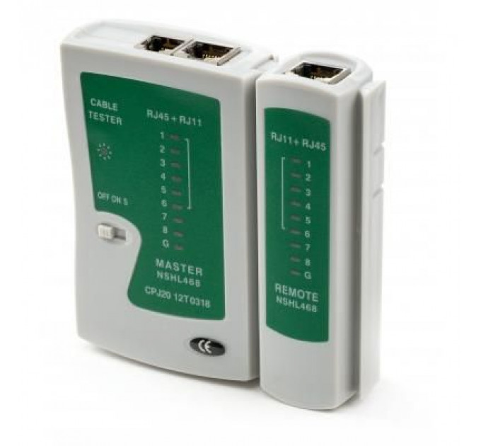 Тестер кабельний Vinga RJ-45/RJ-11 (VCPTT1145)