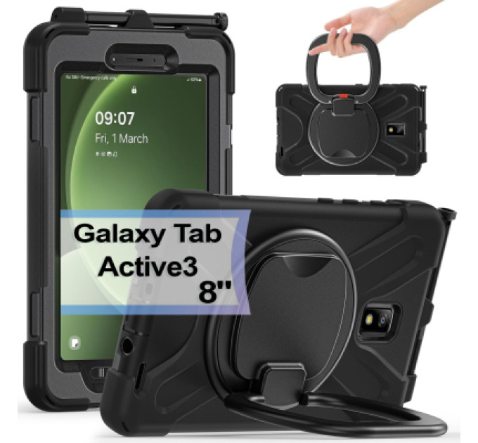 BeCover Чохол до планшета BeCover Heavy Duty Samsung Galaxy Tab Active 3 SM-T570/SM-T575/SM-T577 8" Black (713450)
