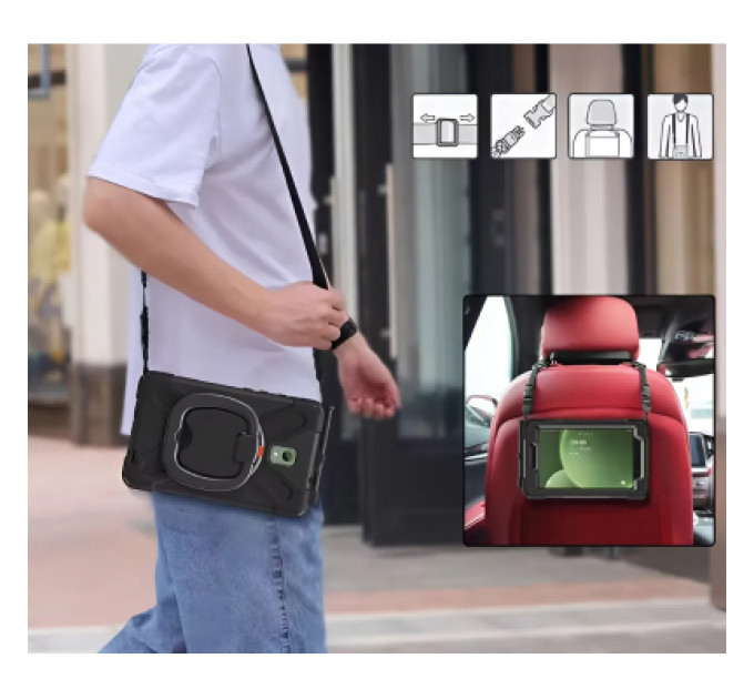BeCover Чохол до планшета BeCover Heavy Duty Samsung Galaxy Tab Active 3 SM-T570/SM-T575/SM-T577 8" Black (713450)