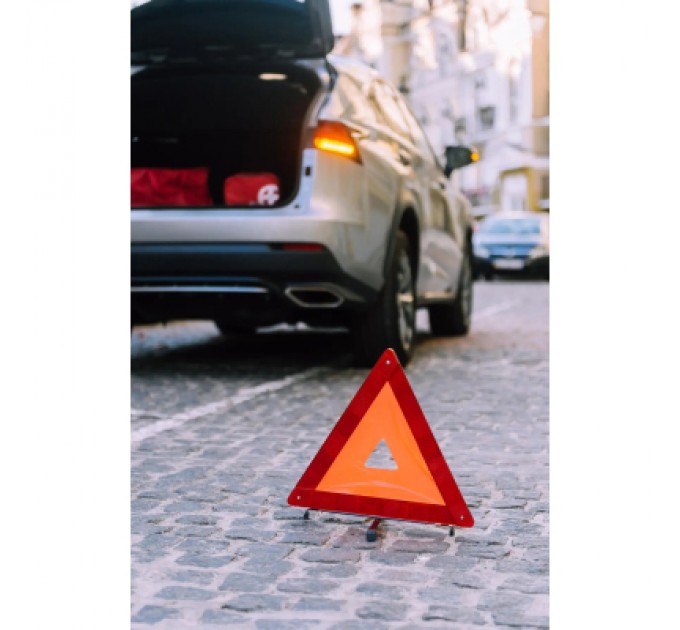 Набір техдопомоги Poputchik з вогнегасником ВП-1 "Аварійний" (ВП-1+Знак+Трос+Жилет) (33-018-IS)