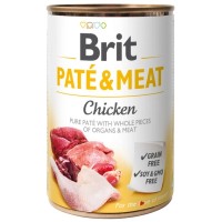 Вологий корм для собак Brit Care Pate and Meat для дорослих собак з куркою (8595602557417)