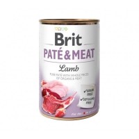 Вологий корм для собак Brit Care Pate and Meat для дорослих собак з ягням (8595602557431)