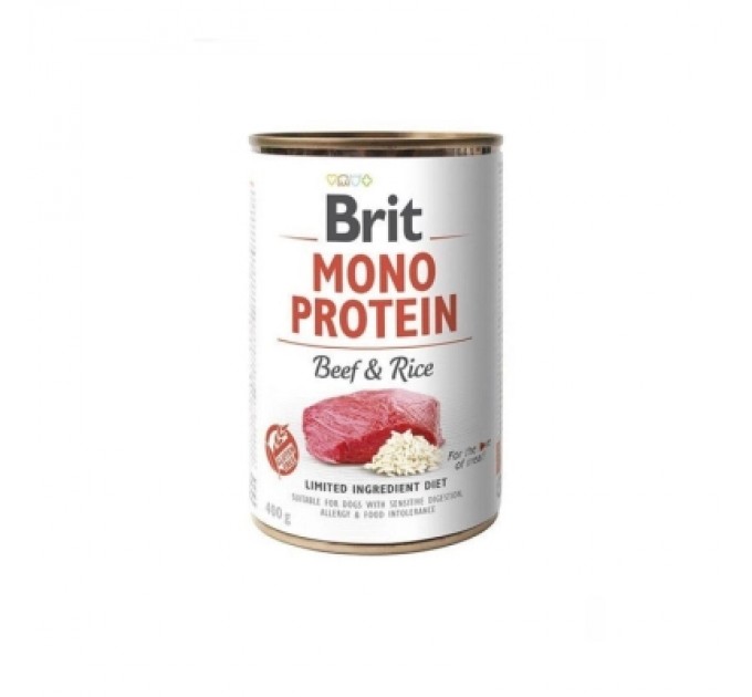 Вологий корм для собак Brit Care Mono Protein Beef and Rice з яловичиною та рисом (8595602555345)