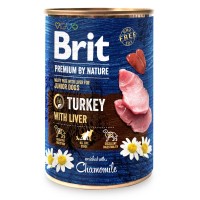Вологий корм для собак Brit Premium by Nature з індичкою (8595602561803)
