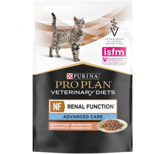 Вологий корм для кішок Purina Pro Plan Veterinary Diets NF Renal Function Advanced Care При патології нирок З лососем 10 x 85 г (7613287873699)