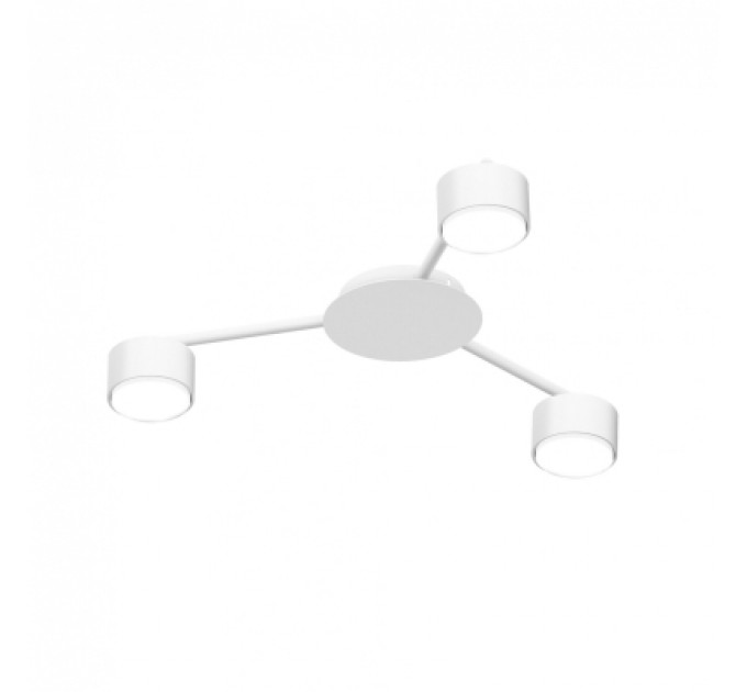 Світильник точковий Videx під лампу 3xGX53 накладний Білий (VL-SPF20B-W)