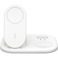 Зарядний пристрій Belkin 3in1 Magnetic Foldable iPhone/Watch/AirPods Qi2 15W white (WIZ029VFWH)
