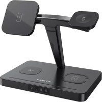 Зарядний пристрій Canyon wireless charger WS-404 15W 4in1 Black (CNS-WCS404)