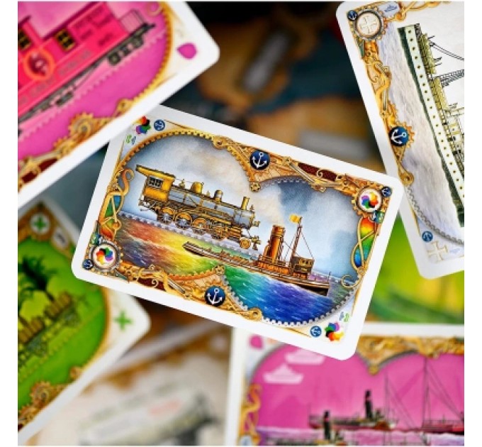 Настільна гра Lord of Boards Квиток на поїзд: Рейки та вітрила (Ticket to Ride: Rails & Sails) українська (LOB2333UA)