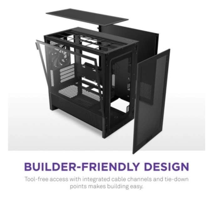 NZXT Корпус NZXT H3 Flow All Black (CC-H31FB-01)