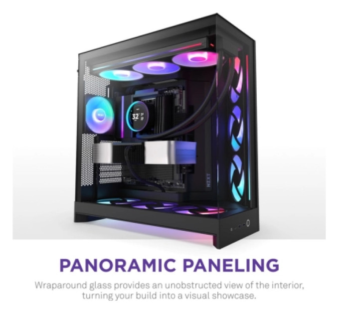 NZXT Корпус NZXT H9 Flow RGB Dual-Chamber All Black (CM-H92FB-R1)