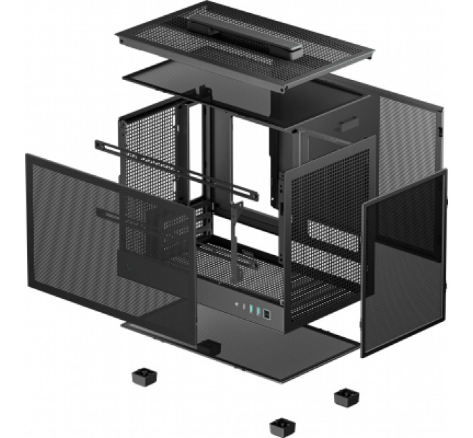 Deepcool Корпус Deepcool CH160 Mesh Black (R-CH160-BKNMI0-G-1)