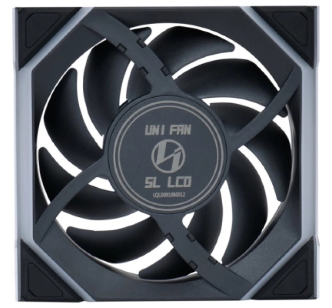 Lian Li Кулер до корпусу Lian Li Uni Fan SL WIRELESS LCD Reverse, 120-1 (G99.12RSLLCD1W1B.00)
