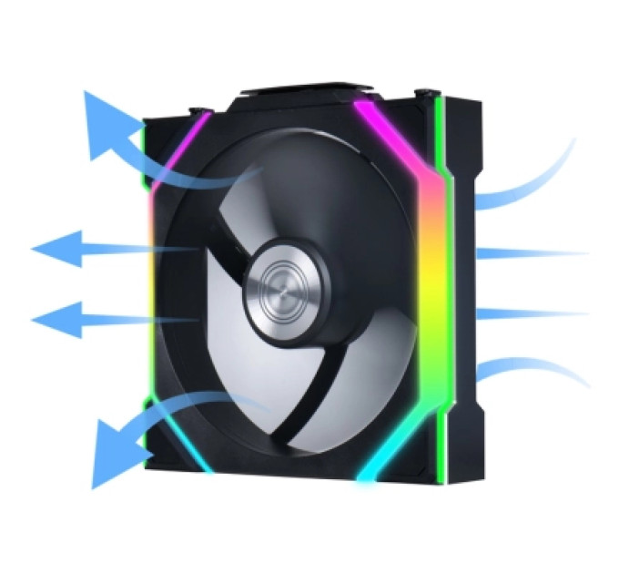 Lian Li Кулер до корпусу Lian Li Uni Fan SL WIRELESS Reverse, 120-1, B (G99.12RSL1W1B.00)