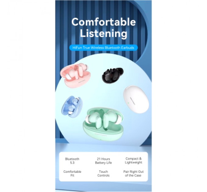 Навушники Vention Elf Earbuds E01 Purple (NBFV0)