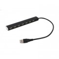 Gembird Концентратор Gembird 7 x USB 2.0 black (UHB-U2P7-04)