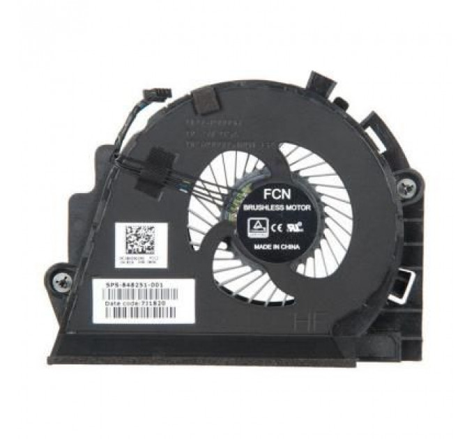 Вентилятор ноутбука HP ZBook 15 G3 (848251-001) DC(5V, 0.5A), 4pin (до процесора) (A48465)