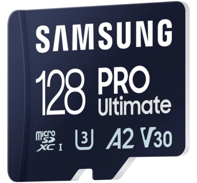 Карта пам'яті Samsung 128GB microSDXC class 10 UHS-I U3 V30 A2 Pro Ultimate (MB-MY128SA/WW)