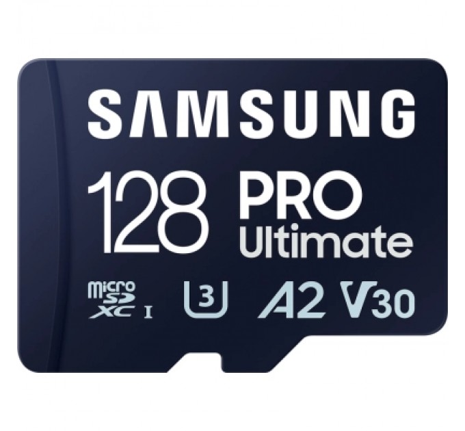 Карта пам'яті Samsung 128GB microSDXC class 10 UHS-I U3 V30 A2 Pro Ultimate (MB-MY128SA/WW)