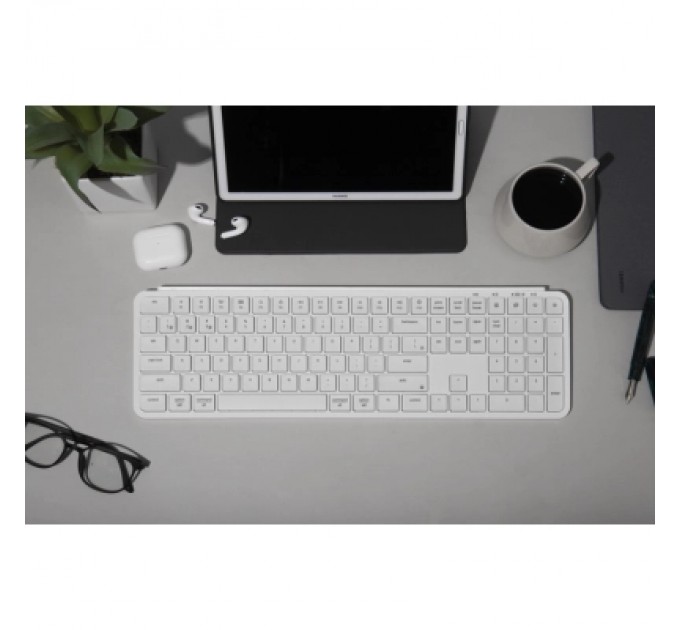 Клавіатура Keychron B6 Pro Wireless/Bluetooth/USB UA Ivory White (B6P-K8-UA)